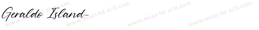 Geraldo Island字体转换